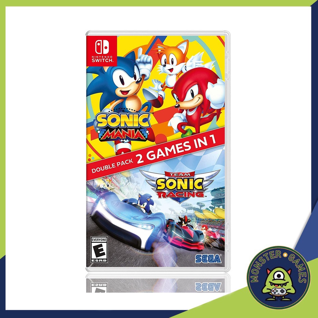 Sonic Mania + Team Sonic Racing Double Pack Nintendo Switch Game แผ่นแท้มือ1!!!!! (Sonic Double Pack