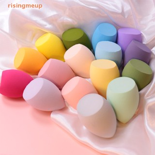 [risingmeup] พัฟฟองน้ําแต่งหน้า แบบนิ่ม รูปหยดน้ํา สีสันสดใส