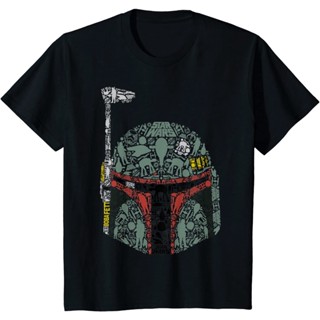 Star Wars Boba Fett Silhouette Helmet Fill Graphic T-Shirt T-Shirt_01