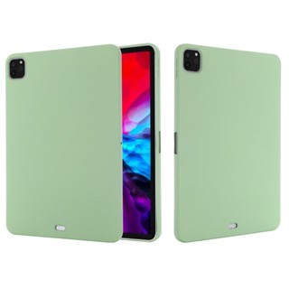 สําหรับ iPad Pro 11 เคสกันกระแทก นิ่ม พรีเมี่ยม ซิลิโคนเหลว แท็บเล็ต เคสด้านหลัง พร้อม Flocking