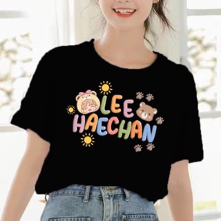 Nct Dream T-Shirt Writing Haechan Jaemin Kpop Korean Women Girls Jumbo Oversize Short Sleeve Mark Jeno Jisung Chenl_09