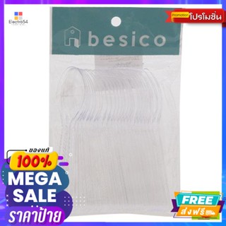 ช้อนขนมพลาสติกใส 12 เซนติเมตร แพ็ค 25  Clear Plastic Dessert Spoon 12 cm. Pack of 25จา