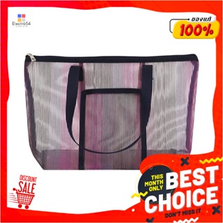 TOTE กระเป๋าอเนกประสงค์ PLIM STRIPE สีม่วงTOTE BAG PLIM STRIPE PURPLE