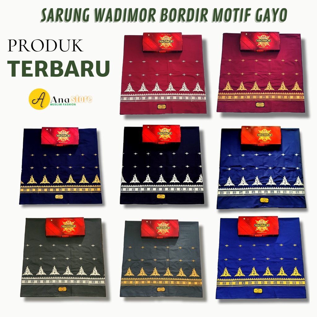 ANA STORE - Wadimor Sarong ปัก Gao Motifs สําหรับผู้ใหญ่สําหรับผู้ชายและผู้หญิง