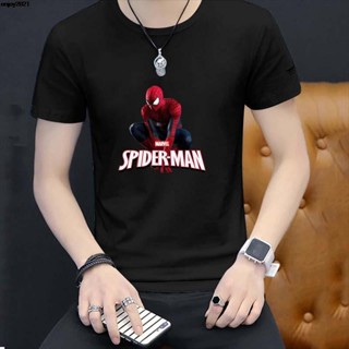 XS-8XL,new in stock,Fashion Men/Women Short sleeve Roung neck Marvel Spiderman T-shirt 3 Colors Black &amp; White &amp; Gra_02