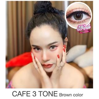 WinkLens Cafe 3 Tone Eff.14.5 Brown มินิ