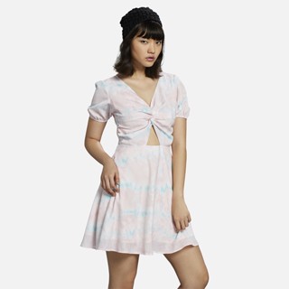 ESP เดรสสีมัดย้อมแต่งปม ผู้หญิง | Tie Dye Dress with Knot Detail | 5619