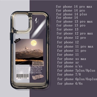 เคสโทรศัพท์มือถือซิลิโคน TPU ใส แบบนิ่ม กันกระแทก สําหรับ IPhone 14 11 13 12 Pro XS Max X XR 7 8 6S Plus