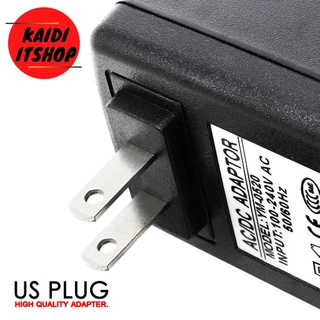 DC5V3A, 6V2A, 9V2A, 12V2A, 15V2A, 13.8V2A, 24V1A ขนาดหัว 5.5 x 2.5 มม. (2.1 มม.ก็สามารถใช้ได้)