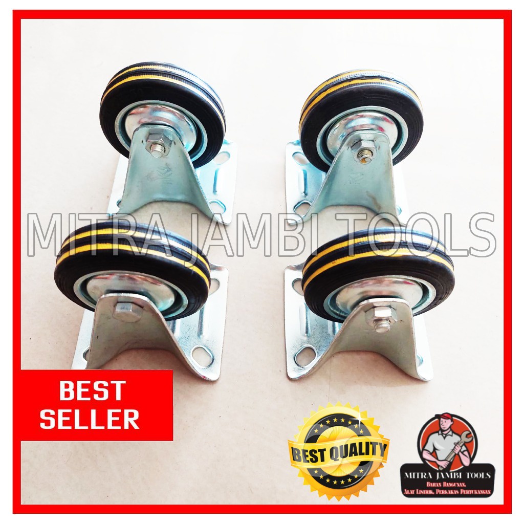 3 INCH DEAD DISPLAY WHEELS / RUBBER TROLLEY WHEELS / 4 ชิ้น DEAD TROLLEY WHEELS