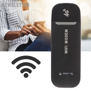  Newsletter เราเตอร์ 4G WiFi สีดำ ผู้ใช้สูงสุด 10 คน เชื่อมต่อง่าย เสถียร USB Plug and Play LTE สำหรับ Hotspot ซิมการ์ด โทรศัพท์