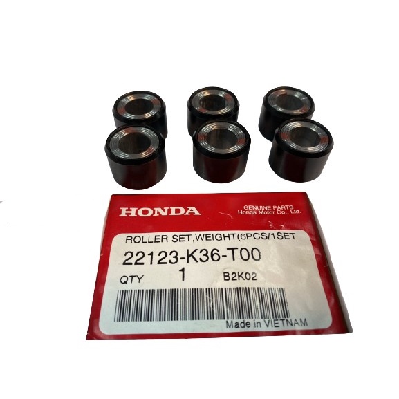 ชุดตุ้มน้ำหนัก แท้ CLICK-150i ปี 2019 22123-K36-T00 HONDA 1 ชุด 6 เม็ด เม็ดตุ้ม ราคา ถูกที่สุด ดีลบีเคเค แกลเลอรีภาพที่ 4