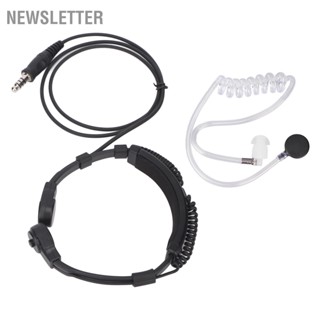 Newsletter ไมโครโฟนคอชุดหูฟัง Retractable Heavy Duty Air Acoustic Tube หูฟังสำหรับ Baofeng สำหรับ Kenwood YAESU Motorola