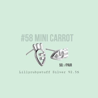 LLRB | ต่างหูเงินแท้ 925 little carrot Silver 925