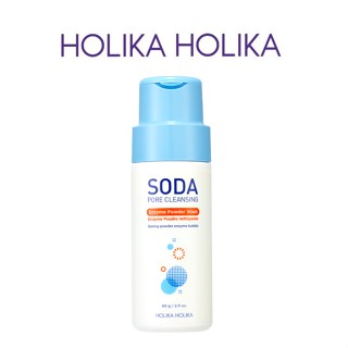 [HOLIKA HOLIKA] Soda Pore Cleansing Enzyme Powder Wash 60g   ผงเอนไซม์ทําความสะอาดรูขุมขน โซดา สินค้าเกาหลีแท้ๆส่งตรงจากเกาหลี