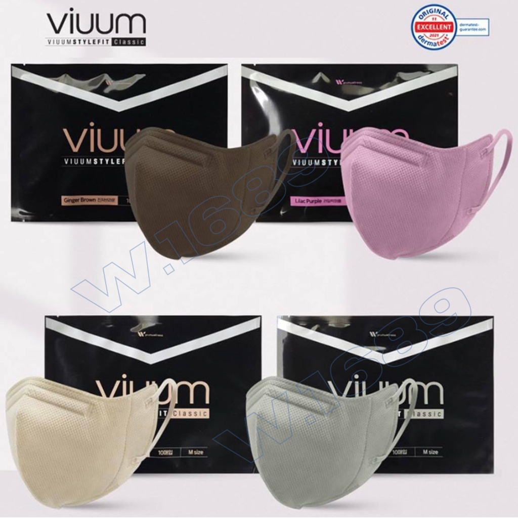 Viuum Style Fit Classic Mask SizeM แพ็ค10ชิ้น แมสลิซ่า หน้ากากอนามัยเกาหลี KF94 Mask