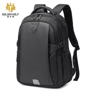 Golden Wolf (GB00433) กระเป๋าเป้สะพายหลัง waterproof laptop backpack 17" กระเป๋าเป้ ผ้ากันน้ำ