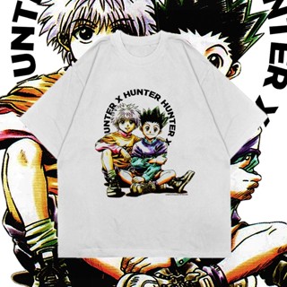 เสื้อยืดโอเวอร์ไซส์(ขนาดใหญ่) Gon KILLUA| Hunter X HUNTER | เสื้อยืด ลายการ์ตูนอนิเมะ | เสื้อยืด สไตล์วินเทจ | เสื้_02