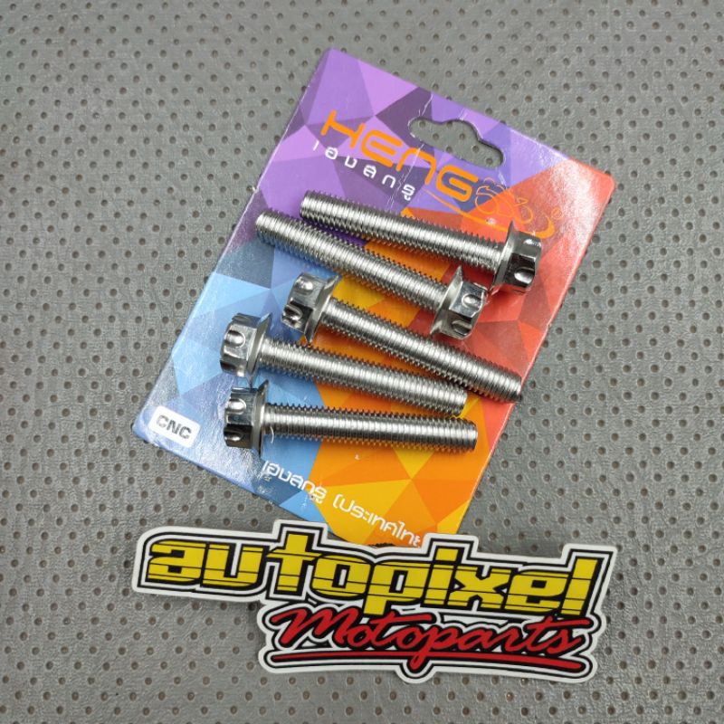 น๊อตเกลียว Probolt 10 ยาว 4 ซม. สแตนเลส GS1 m6x40 heng thailand