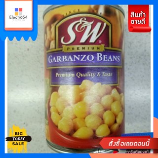 วัตถุดิบ S&amp;W Garbanzo Beans 439g.S&amp;W Garbanzo Beans 439g. Reasonable price.อาหารกระป๋อง