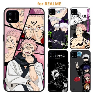 เคส Realme C53 C51 C55 C33 C30 C30S C35 C20 C21 C21Y C25Y C12 C15 C25 C25S C11 นิ่ม ลายการ์ตูน Gojo Satoru สําหรับ