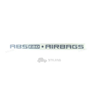 สติ๊กเกอร์ ติดฝาท้าย ABS EBD AIRBAG D-MAX ปี 2003 ของแท้ แอร์แบค อีซูซุ ดีแม็กซ์ STICKER