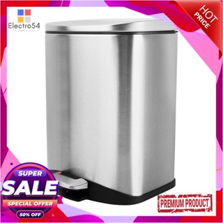 ROUND ถังขยะเหยียบ ACCO EK9366MT ขนาด 6L สีเงินROUND DUSTBIN PEDAL ACCO EK9366MT 6L SILVER