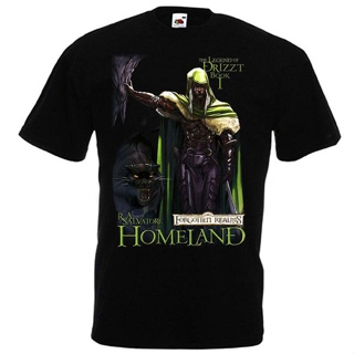 ZXWTX2 {Ready Stock XS-6XL} Drizzt DoUrden Forgotten Realms Salvatore Homeland Book Boys Short Sleeve Plus Size To_07