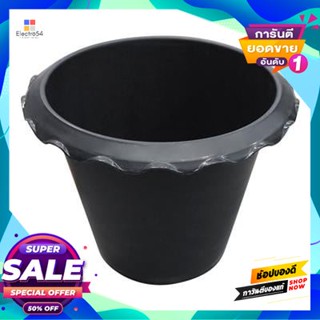 Plastic กระถางพลาสติกอ่างบัวดำ PNP ขนาด 11 นิ้ว สีดำ Plastic flower pot, black lotus basin, PNP, size 11 inches, black