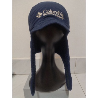 หมวกกันหนาว หมวกขนสัตว์ Columbia made in USA สีกรมเข้ม ของแท้100% งานแลๆ หายาก นานๆจะหลุดมาค่ะ