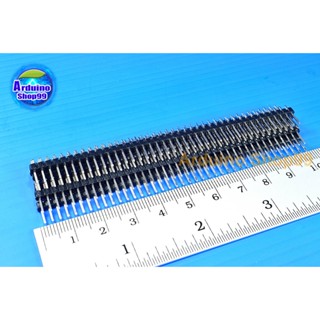 1X40 PIN 2.54mm single (ดำ 7 ชิ้น)