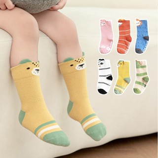 พร้อมส่ง! รุ่นใหม่ ⭐ ถุงเท้าเด็ก รุ่น CUTE ANIMALS (ถุงเท้ามีกันลื่น)