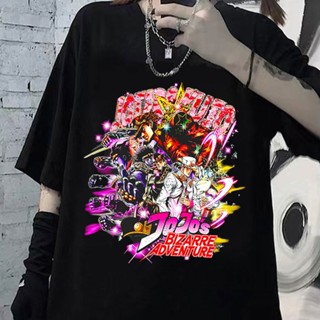 T-ShirtGILDAN 【เสื้อยืดพลัสไซซ์】เสื้อยืด ผ้าฝ้าย 100% พิมพ์ลายกราฟิก JoJo Bizarre Adventure Jotaro Kujo Stardust Crusade