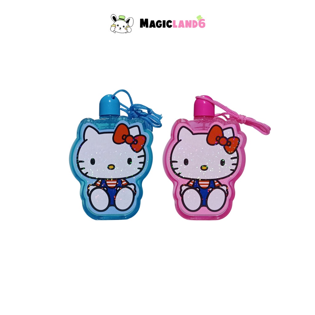 Bubbles Mini Hello Kitty KT-7102 Sanrio Toy ที่เป่าฟองเฮลโลคิตตี้ เป่าฟองใส เป่าฟองลายการ์ตูนพร้อมสายคล้องคอ ของเล่นเ…