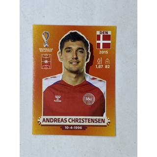 Andreas Christensen สติ๊กเกอร์สะสม ฟุตบอลโลก world cup 2022 Denmark ของสะสมทีมฟุตบอล เดนมาร์ก