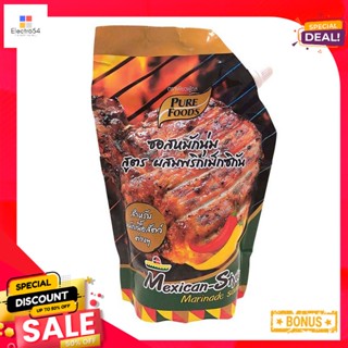 Sauce1000g 1000เพียวฟู้ดส์ซอสหมักนุ่มผสมพริกเม็กซิกันกรัมPurefoods MexicanStyleMarinade Sauce1000g
