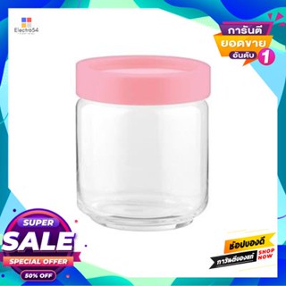 Jar โหลแก้วฝา Stax Oceanglass รุ่น 5B02517G9903B ขนาด 500 มล. สีชมพูglass Jar With Lid Stax Oceanglass No. 5B02517G9903B