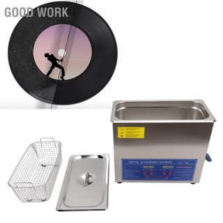 Good Work Ultrasonic Vinyl Record Cleaner Washer Heating Function เครื่องทำความสะอาดอัลตราโซนิกสำหรับห้องปฏิบัติการ 6L