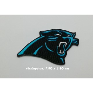 ตัวรีดติดเสื้อ Americasn football Carolina Panthers ตกแต่งเสื้อผ้า แจ๊คเก็ต Embroidered Iron on Patch  DIY