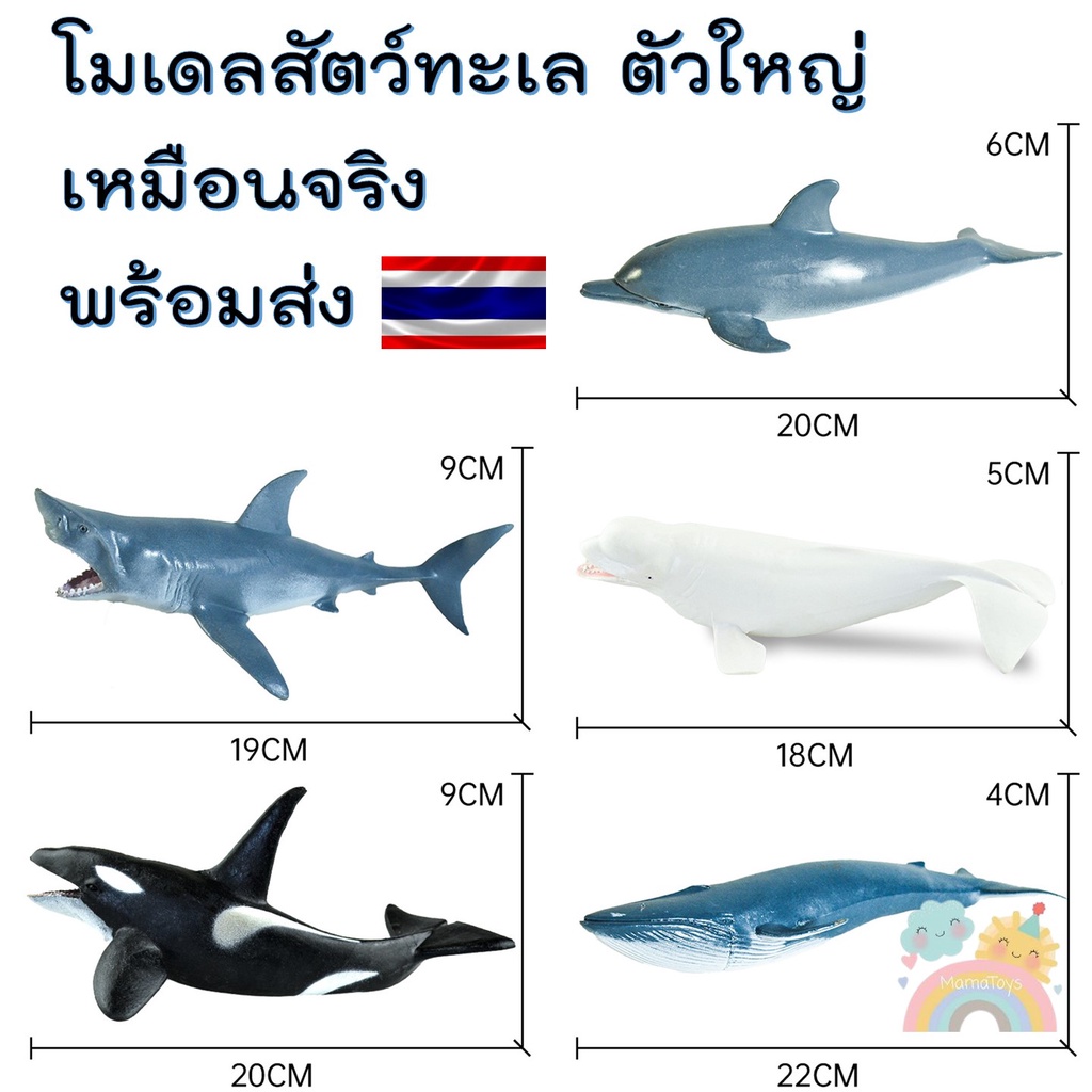 รีวิวโมเดลสัตว์ทะเลจัมโบ้ Mamatoys ของเล่นยางนิ่มเสริมพัฒนาการเด็ก ปลอดภัยสูง