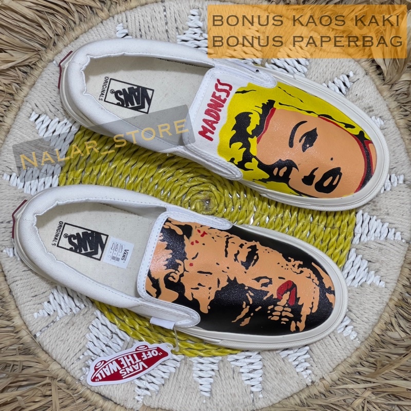 Madnees Slip On Shoes Made In China Unisex Men Women //แถมถุงเท้า & ถุงกระดาษ