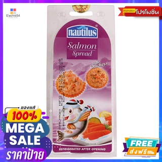 Nautilus(นอติลุส) นอติลุส แซลมอนสเปรดแครกเกอร์ 85 ก. Nautilus Salmon Spread Cracker 85 g.บิสกิต, คุ้กกี้, เวเฟอร์