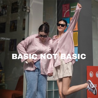 BASIC NOT BASIC SHIRT เชิ้ตเบสิคโอเวอร์ไซส์ #8155