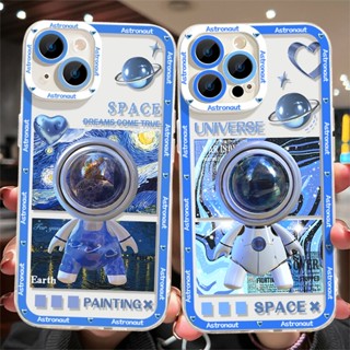 เคสโทรศัพท์ซิลิโคน TPU ใส แบบนิ่ม ลายหุ่นยนต์ กันกระแทก สําหรับ IPhone 14 13 12 11 Pro XS Max XR X 8 7 6S Plus Mini