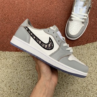 Dior x Air Jordan 1 High OG Grey CN8608-002 รองเท้าบาสเก็ตบอล สําหรับผู้ชาย