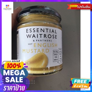 Waitrose Essential English  Mustard sauce ซอส มัสตาร์ด เวทโทรส เอสเซนเซี่ยว 180 กรัม ราค