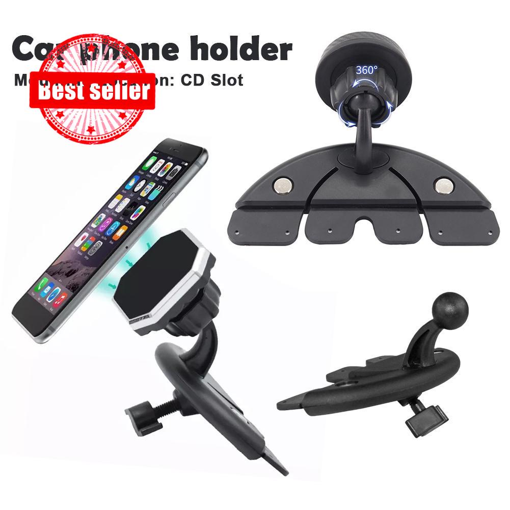 รถ CD Slot ผู้ถือโทรศัพท์มือถืออุปกรณ์เสริมรถ CD Slot Mount สําหรับ IPhone Samsung Xiaomi GPS O9Z4