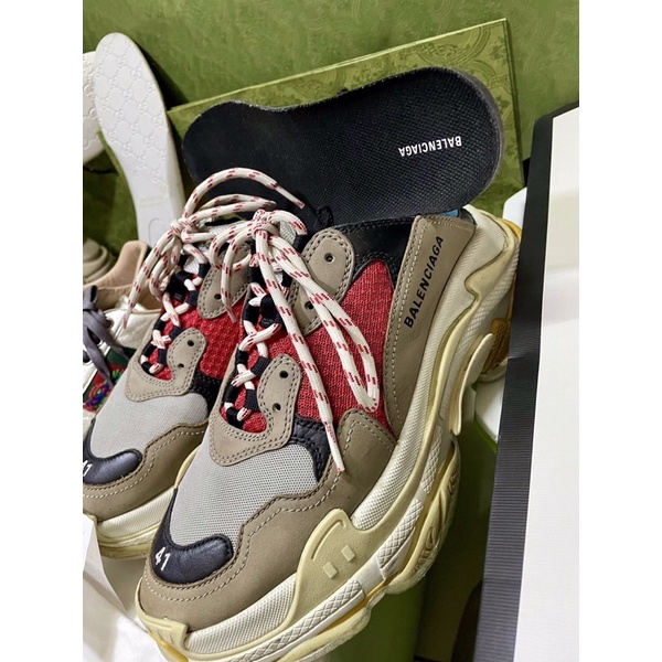 Use Like new รองเท้า 👟BALENCIAGA TRIPLE S LEGO ใหม่มากๆ อินโซเต็มไม่มีลอก EU41 วัดซอฟ 27CM =Eu43 มือ2