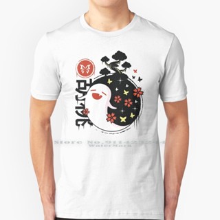 Cotton T-Shirt Genshin Impact Hu Tao Ghost T Shirt 100% Pure Genshin Impact Hutao Genshin Impact Hu Tao Namecard Ge_03