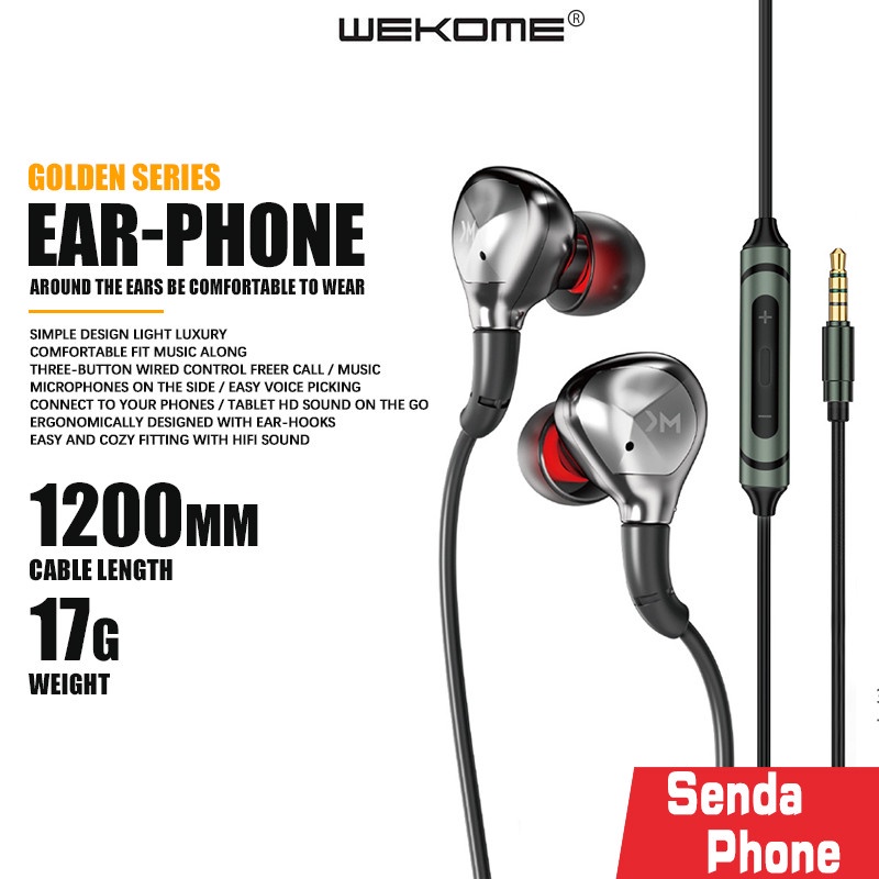 หูฟัง แบบมีสาย รุ่น YC06 หัวกลม Jack 3.5mm หัวกลม เสียงดี สวมใส่สบาย ไม่เจ็บหู ฟังสบาย เสียงเบสแน่น